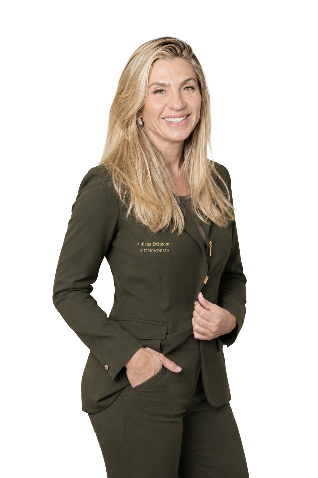 Juliana Delmonte, nutricionista, sorrindo
